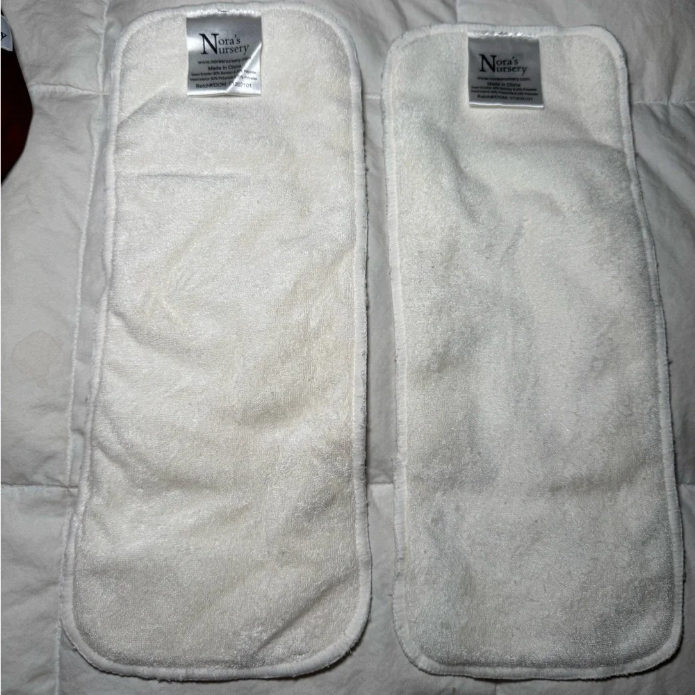 Nora’s Nursery 4 count pocket Neutral beige cloth diapers